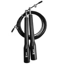 CORDA DE PULAR SPEED ROPE 2 ROLAMENTOS PVC PRETA