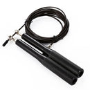 CORDA DE PULAR SPEED ROPE 2 ROLAMENTOS ALUMÍNIO PRETA